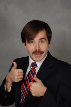 Behold, the best photo that came up when I Googled "OfficeMax Mustache!"